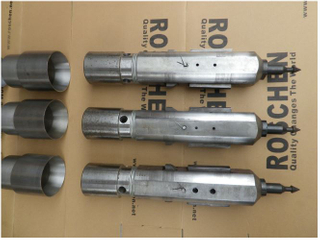 DTH Casing Advancer Connection With Tricone Roller Drill Bits